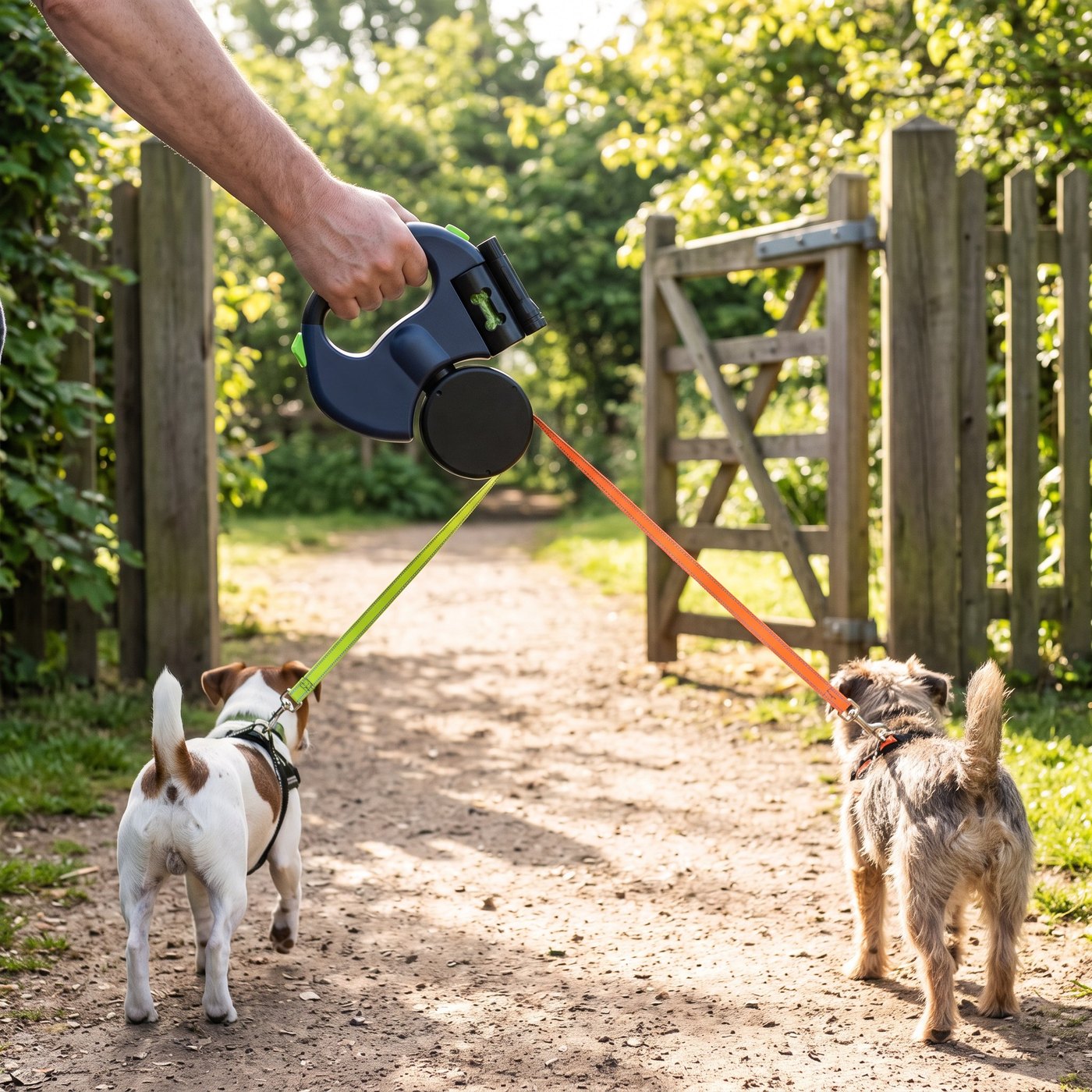 A Morning Walk With Two Small Dogs