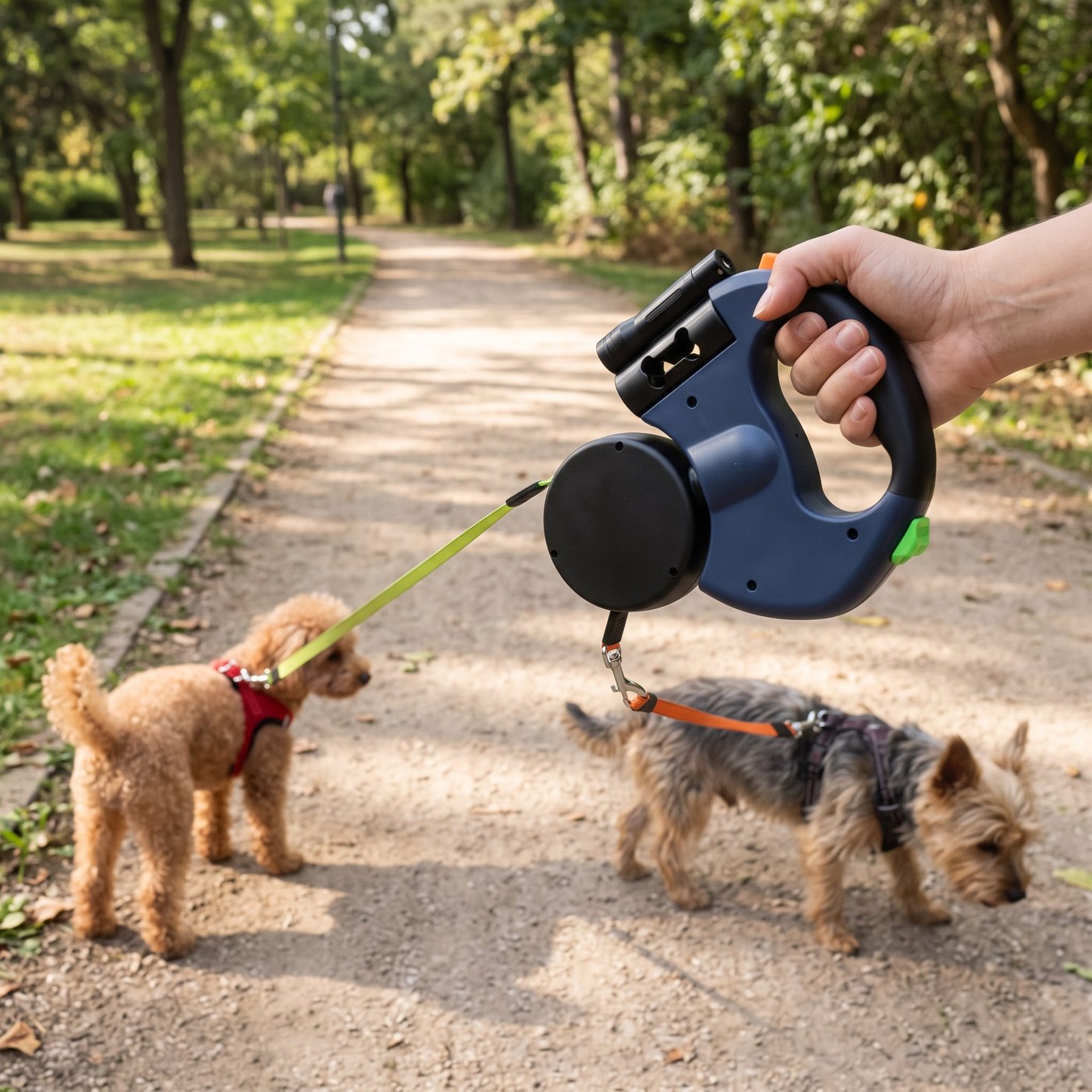 One Handle For Two Small Dogs